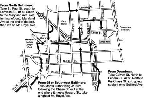 area 405 map